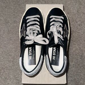 Golden Goose Hi Star Men's Shoes - Black